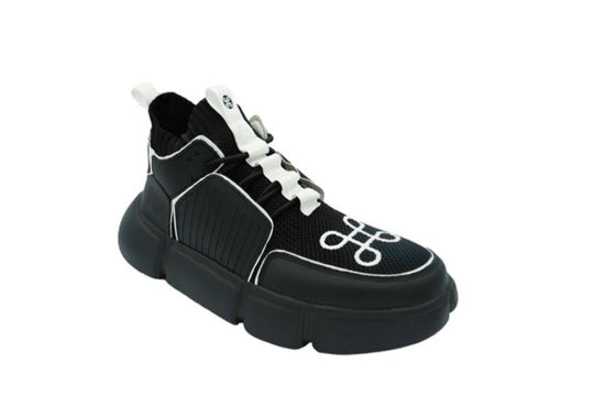 BLOCK SHOE BLACK WHITE PIPPING SPECIAL EDITION